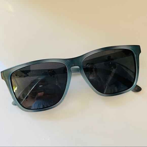 KNOCKAROUND Blue Plastic Frame Black Lens Sunglasses Wayfarer Unisex Soft Case - Picture 4 of 9